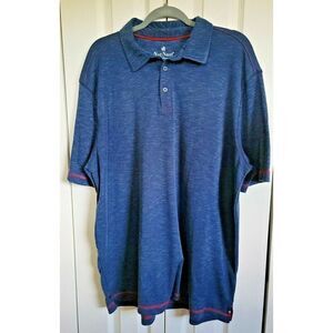 Nat Nast Luxury Originals Men's Polo Shirt 2XL XXL‎ Cotton/Poly Blend Blue/Red